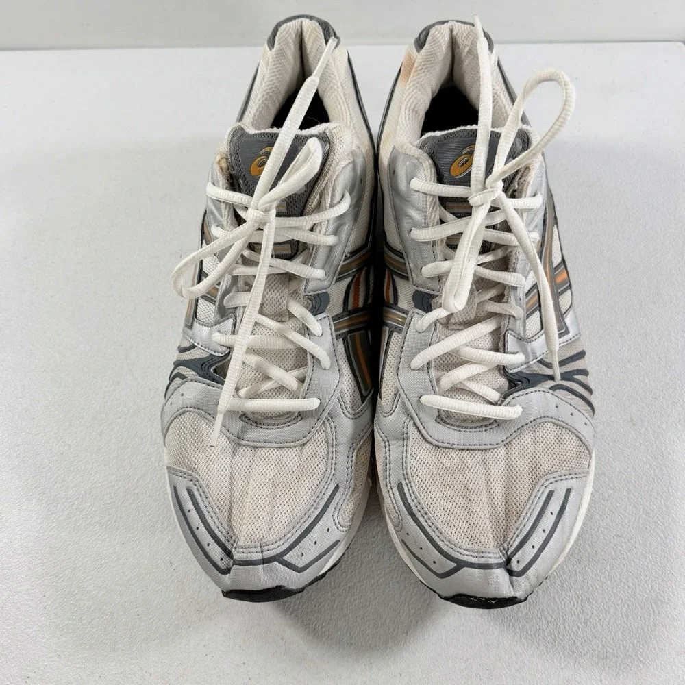 Vintage ASICS Gel-Empire 2004 Men's White Gray Running Shoes Size 10.5 READ